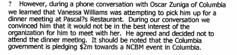 Document suggests that the point of the spying mission was to derail a seven-figure payday for NCBM.